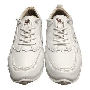 Dbeck Sneakers Mens US 8.5 White Lightweight Athletic Running‎ Low Top Lace Up